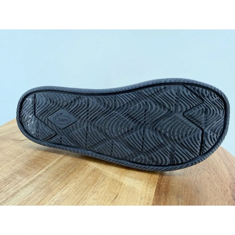 Chaco Chillos Slide Sandals Kids Junior 4 Black Blue Adjustable Z-Strap Sport